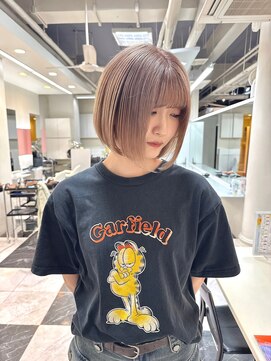 テテ(TETE) ボブ/内巻きボブ/ミルクティーベージュ