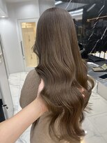 ラピス 渋谷本店(Lapis) オリーブブラウン/ブリーチなし/髪質改善/ウェーブヘア/韓国風