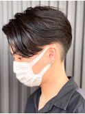 センターパート/ニュアンスパーマ/韓国/フェーザーパーマ/眉毛
