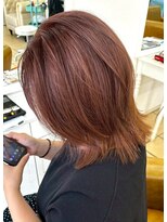 シャルティア 岩国(SHALLTIA)&nbsp;オレンジブラウン/夏カラー/明るい白髪染め/くびれカット