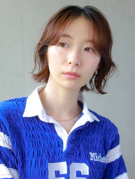 ガリカ 蔵前(Gallica) 扱いやすいレイヤーショート×ナチュラルブラウン