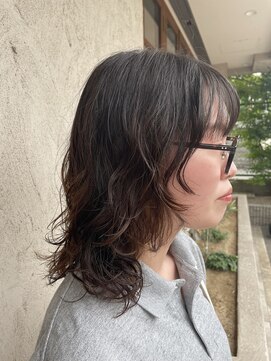 ヘイハッピー ヘアーラウンジ(HEY HAPPY hair lounge) ミディアムパーマ