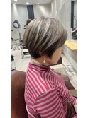 白髪染めハイライト