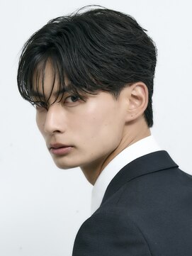 アーリー(Ali'i) シースルーマッシュコンマバングフェザーパーマセンターパート