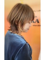 トウカ 南流山店(TOUKA)&nbsp;ショートウルフ レイヤーカット 髪質改善カラー 白髪ぼかし