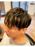 メンズカット+ハイライトメッシュ ¥15000