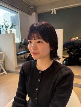 アム(amu) ボブ/ボブレイヤー/ラベンダーグレージュ/前髪カット