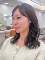 ガーデンヨコハマ(GARDEN YOKOHAMA)&nbsp;ミディアムパーマ　ダークアッシュ　ココアブラウン