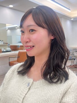 ガーデンヨコハマ(GARDEN YOKOHAMA) ミディアムパーマ　ダークアッシュ　ココアブラウン