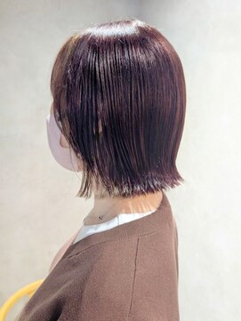 エンクス(enx) 着物ヘア/ダークアッシュ/ミディアムレイヤーカット/鶴ヶ峰HK28