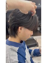 ブリーチ 静岡店(BLEACHi) 【BLEACHi静岡】曲がる縮毛矯正毛流れセンターパートウルフ