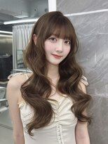 マウルルナ(MAEUL luna)&nbsp;ミルクティーブロンド　ワンホンレイヤー　前髪　顔周り