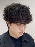 シャドウパーマ　韓国風パーマ　ルーズパーマ