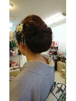 かぐや姫 エルモード フェレ美容室 行徳店 七五三のママさん 着物