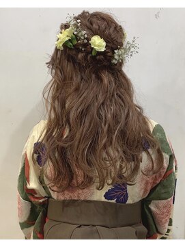 ノエル 池袋店(noel) 【noel】hachi×ハーフアップ