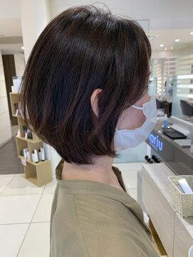 マージュ ギンザ(marju GINZA) ココアブラウン×耳かけショートボブ