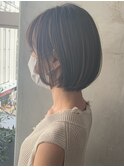 コロンと丸い柔らかボブ