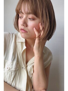 レセ 南柏店(Laissez) 切りっぱなしボブ/金髪ボブ/シースルーバング【レセ南柏店】