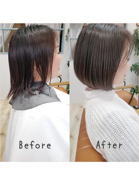 アイル(I'll) 【Hair Make I`ll 奈良】　ビフォーアフター