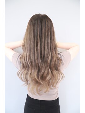 オズ 郡山桑野店(OZ) 【OZ田中】バレイヤージュ#ミルクティーカラー