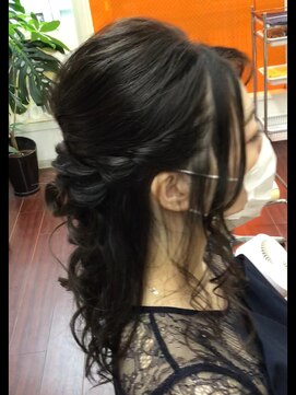 ヘアサロン ユニティ(Hair Salon Unity) ツイストロープ編み込みハーフアップ
