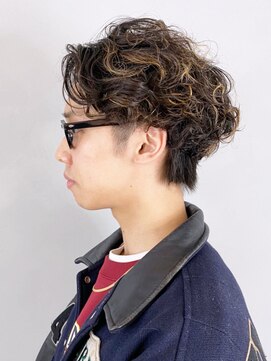 アイティーバイアルバム 松戸店(IT by ALBUM) ウェーブパーマハイライトスリークショート_ba327191