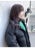 くすみラベンダー★ヴァイオレットインナーカラー