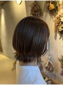 外ハネスタイル
