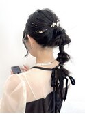 結婚式ヘアアレンジ お呼ばれヘア ぽこぽこアレンジ