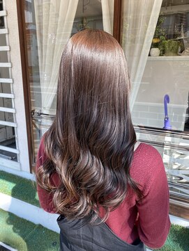 サンクチュアリー ウィズ コネクト(Sanctuary with connect) ロングヘアー×ツヤブラウン