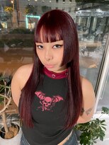 リム(LIM) 姫カットロングヘア×ベリーレッド【福谷聖斗】