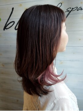 ブレス ヘアアンドスパ 湘南台(bless hair spa) 質感しなやか ウルフレイヤー 川松慶大