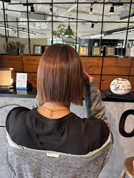 サーカス(circus) straightperm × 切りっぱなしボブ