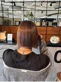 straightperm × 切りっぱなしボブ