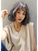 ロゼ 枚方(Rose)&nbsp;【ROSE】ホワイトブロンド＿ブリーチカラー＿ボブ