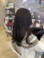 アチーブ ヘア デザイン(achieve hair design)&nbsp;赤み消しカラーベージュツヤ髪ロングヘア20代30代40代