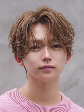 オーシャントーキョー 心斎橋(OCEAN TOKYO WEST) センターパートカルマパーマメンズカラーシースルーダウンパーマ