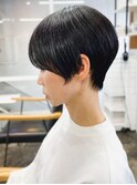 (c11)大人ショートハイライト髪質改善キッズカット前髪30代40代