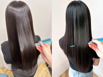 グローバルヘアー バランス(global hair BALANCE)の写真/ダメージレスにこだわった縮毛矯正で、艶のあるストレートに◎毎朝のアイロンいらずで、サラサラが続く♪