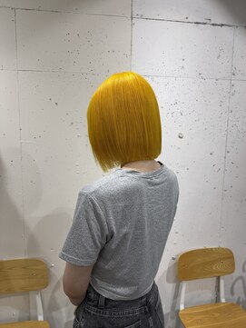アジールヘア 北千住駅西口店(agir hair) イエローカラー ブリーチカラー 北千住