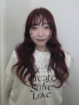 【チェリーピンク】髪質改善カラー/ブリーチダブルカラー