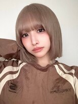 リンドトウキョウ(LINDO TOKYO)&nbsp;大阪/心斎橋/ミルクティーベージュ/ハイトーン/ブリーチ/ボブ