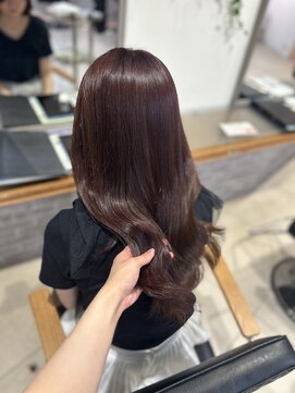 フォルテ ガーデン ヒルズ 静岡店(FORTE GARDEN HILLS) ピンクブラウン/レイヤーカット/韓国巻き/髪質改善/顔周りカット