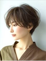 ハーツ(Heart's)&nbsp;白髪染め白髪ぼかしカラー似合わせショートボブ40代50代60代♪