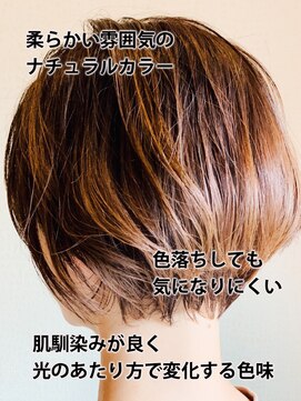 ウェイク ヘアー メイク(wake hair make) ナチュラルカラー×襟足すっきり小顔前下がり大人ボブ