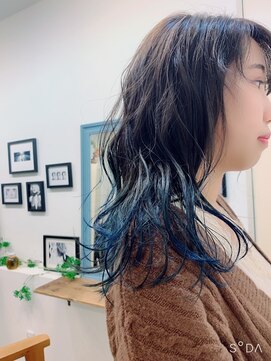 ノチ(Noci) 【Noci】Ｂｌｕｅ×暗髪×グラデーション