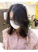 #レイヤーカット#くびれヘア#韓国ヘア#プリカール