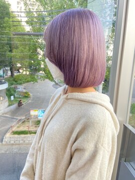 インク サカエ(inq sakae) ペールパープル×ボブ