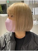 ダブルカラーブロンドベージュカラーケアブリーチハイトーン韓国