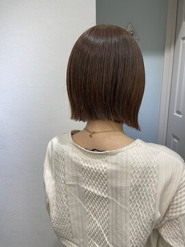 トゥーリ 薬院店(tuuli) tuuli miyu オレンジベージュボブ/20代30代40代50代